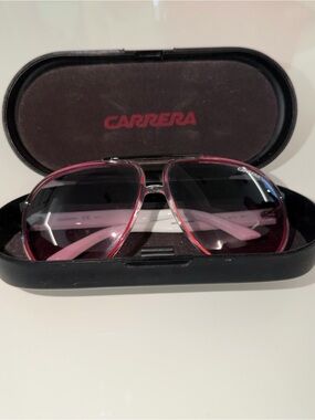 Carrera Aviator Sunglasses in Pink and Black Gradient- Authentic